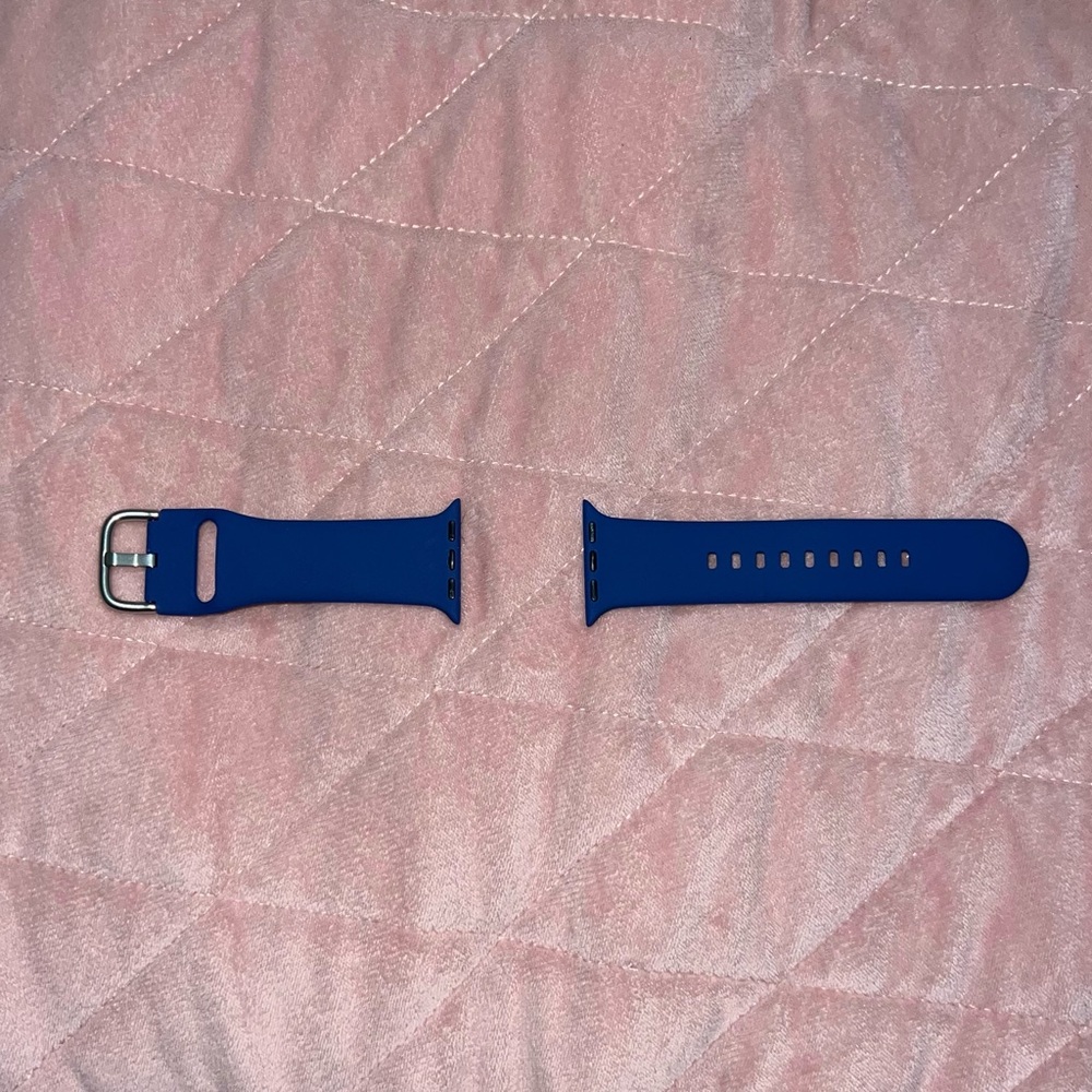 Navy Silicone Apple Watch Band Unisex Replacement Band Accessory Sporty New